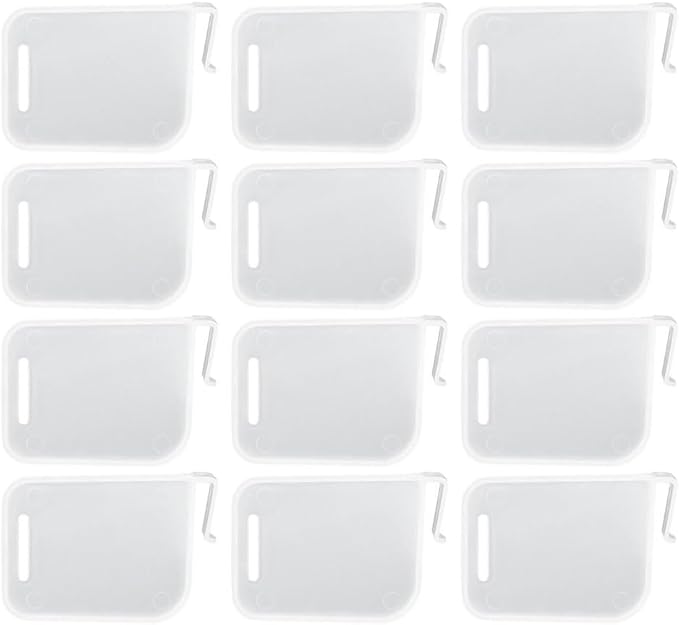 Lurrose 12pcs Fridge Dividers: Adjustable Refrigerator Door Organizers - Multi-Function Freezer Dividers for Home Kitchen Storage