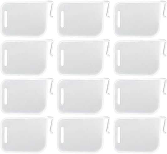 Lurrose 12pcs Fridge Dividers: Adjustable Refrigerator Door Organizers - Multi-Function Freezer Dividers for Home Kitchen Storage