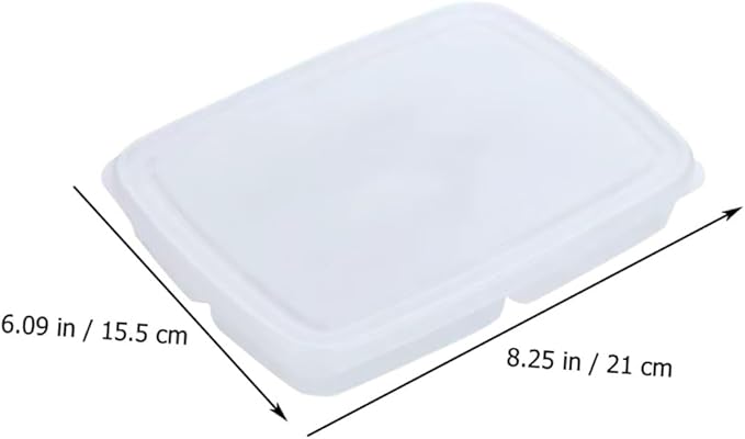 Plastic Refrigerator Organizer Bins Food Storage Container for Meat Vegetables Fruits Kitchen Storage Box with Sealed Design for Preservation and Practical for Freezer and Pantry
