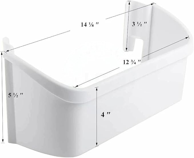 240363701 Door Bin（ Lower ）- for Frigidaire Refrigerator Door shelves - Fridge door condiments beverages organizer - Refrigerator door bin replacement - Fridge plastic shelves bins - W 14-1/8 in