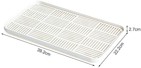 WUCYLKA Kitchen Sink Organizer Sink Caddy, Plastic Sponge & Soap Holder with Double-Layer Drain Rack – Countertop Sink Tray for Sponge, Soap, Dish Brush, Cup, and Wire Scrubber(White Plus)