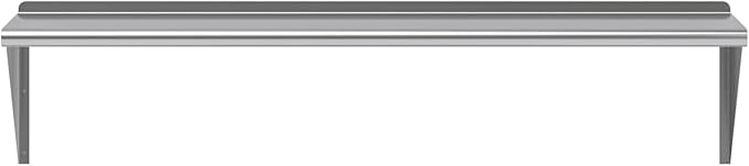 AmGood 16 in. x 60 in. Stainless Steel Wal Mount Shelf. Commercial/Home. Kitchen, Restaurant, Garage, Laundry, Utility Room. NSF