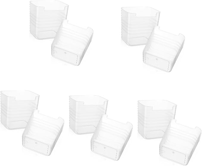OUNONA 10pcs Translucent Refrigerator Organizer Bins for Side Door Storage Seasoning Storage Box for Kitchen Pantry and Cabinet Organization