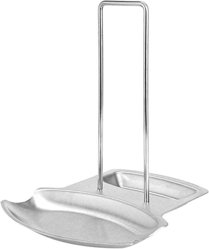DOITOOL Stainless Steel Kitchen Utensil Rack with Lid and Spoon Stand Removable Organizer for Pots Pans and Cooking Utensils Easy-clean Stove-top Storage for Multi-tasking Cooking