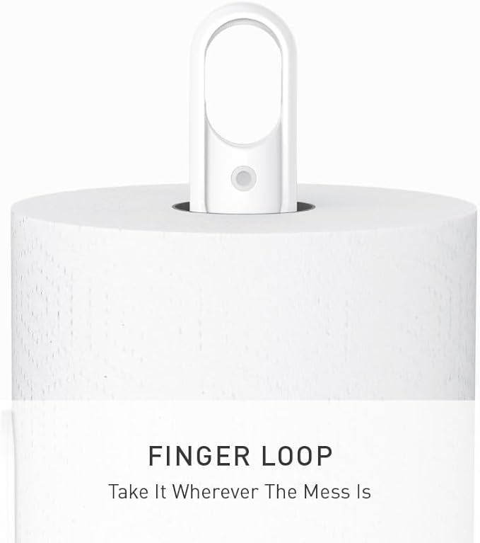 simplehuman Standing Paper Towel Holder with Spray Pump, White Stainless Steel