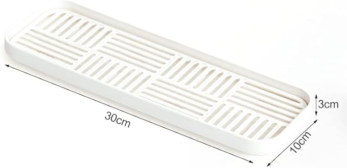 WUCYLKA Kitchen Sink Organizer Sink Caddy, Plastic Sponge & Soap Holder with Double-Layer Drain Rack – Countertop Sink Tray for Sponge, Soap, Dish Brush, Cup, and Wire Scrubber(White)