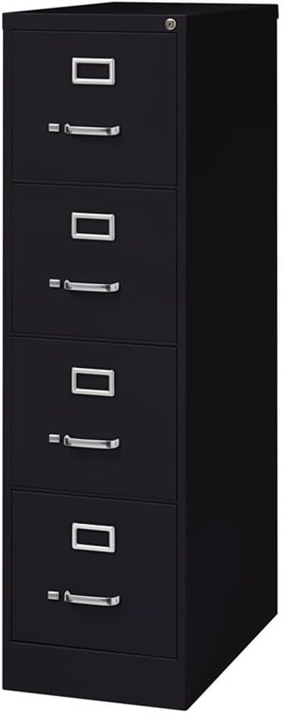 Hirsh Industries 26.5" Deep Commercial 4 Drawer Letter Size High Side Vertical File Cabinet