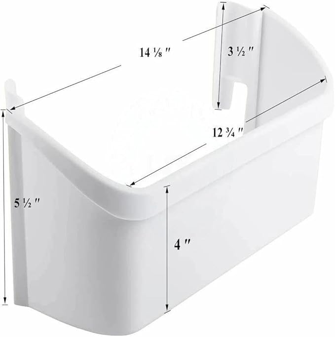 240363701 Door Bin（ Lower ）- for Frigidaire Refrigerator Door shelves - Fridge door condiments beverages organizer - Refrigerator door bin replacement - Fridge plastic shelves bins - W 14-1/8 in