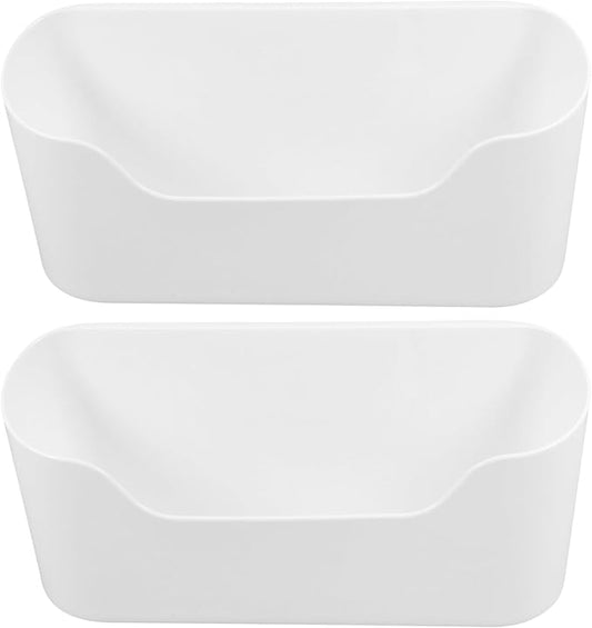 Cabinet Door Organizer Kitchen Storage Rack 2-Pack Adhesive Mounted Storage Sundries Organizer for Bathroom Bottles Spices Makeup 9.2X4.3X2.8 Inches