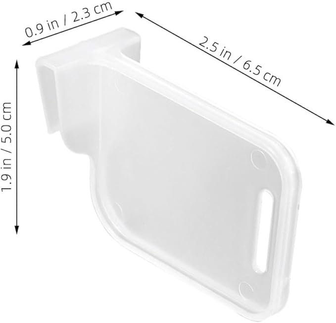 Beavorty 100 Pcs Refrigerator Side Door Partitions Fridge Drawer Dividers Adjustable Storage Organizer Clips for Daily Refrigerator Organization and Kitchen Storage