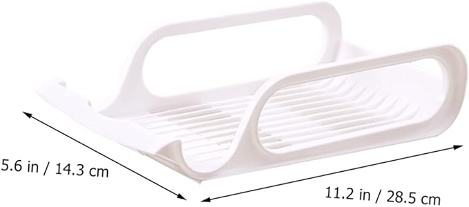 DOITOOL 4pcs Stackable Refrigerator Drink Storage Rack for Beverage Bowl Vegetable Holder Cold Storage Organizer for Fridge Efficient Vertical Practical Design