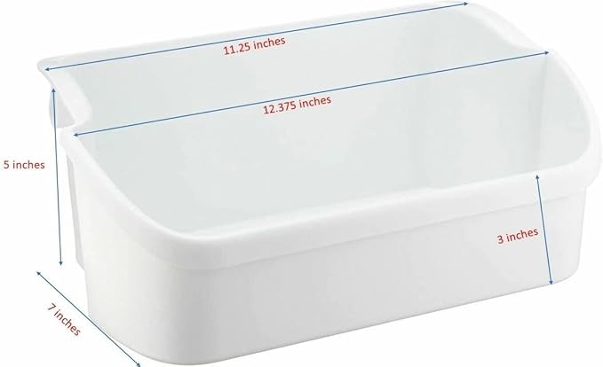 240338201 Door Gallon Bin - for Frigidaire Refrigerator Door shelves - Fridge door condiments beverages organizer - Refrigerator door bin replacement 240338203- Fridge plastic shelves bin -W 11-1/4 in