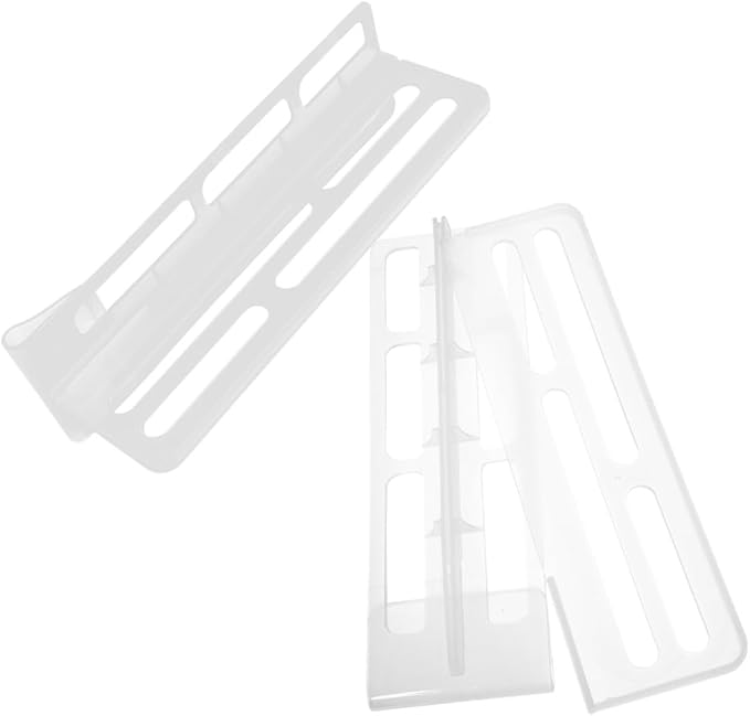 SMASOLO Refrigerator Divider Plastic Partition Board Multifunctional Fridge Compartment Separator Food Storage Organizer for Kitchen Pantry 2pcs Large Size