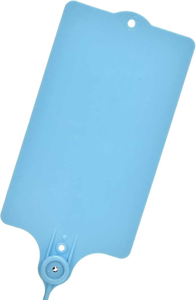 LeadSeals 100 Plastic Shipping Tags - Waterproof, Writable, Hanging Tags with One Blue Marker Pen