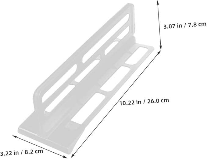 6pcs Adjustable Refrigerator Compartment Divider, Sturdy Plastic Fridge Shelf Organizer for Efficient Space Partition and Everyday Kitchen Storage