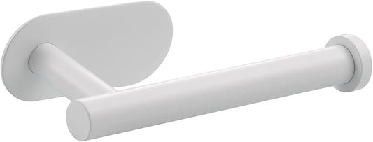 YUET Toilet Roll Holder Wall Mounted, 3M self Adhesive Toilet Roll Holder SUS 304 Stainless Steel Toilet Paper Holder No Drilling for Bathroom (White)