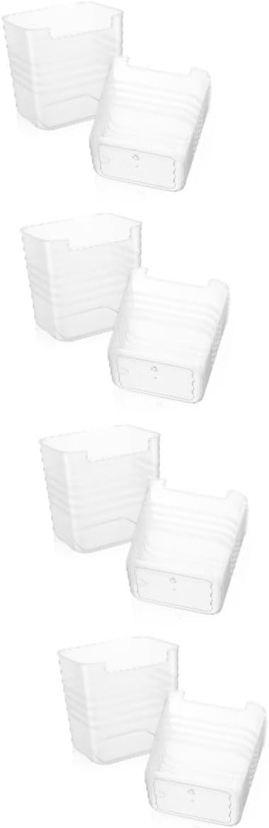 8pcs Refrigerator Storage Box Vertical Organizer for Condiments Seasonings and Snacks Versatile Kitchen Accessory for Pantry Cabinet and Fridge Use