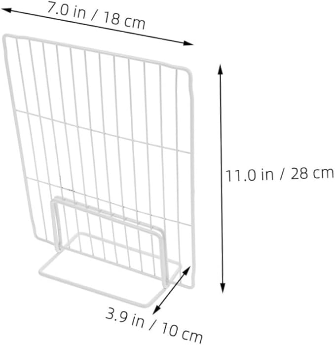 Alipis Refrigerator Divider Organizer Mesh Wire Partition for Freezer and Fridge Shelves Transparent Vertical Storage Rack for Efficient Food Categorization and Easy Access in Home and Supermarket Use