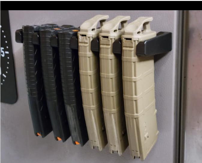 PMAG Rack Wall Mount,Mag Holder|AR Magazine Hodler|Wall Mount Display Mag Storage,Home Magazine Storage Rack,Mag Rack for Gun Safe,Locker,Cabinet,Wall
