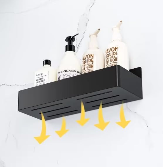 Magnetic Spice Rack for Refrigerator, 2-Pack Heavy Duty Magnetic Shelf Organizer for Fridge, Kitchen Storage and Organization, Matte Black