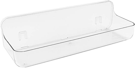 No-Drill Acrylic Shower Caddy – Wall Mounted Bathroom Shelf with Drain Holes, Strong Adhesive, Large Capacity for Shower, Kitchen, RV – Sandra Series