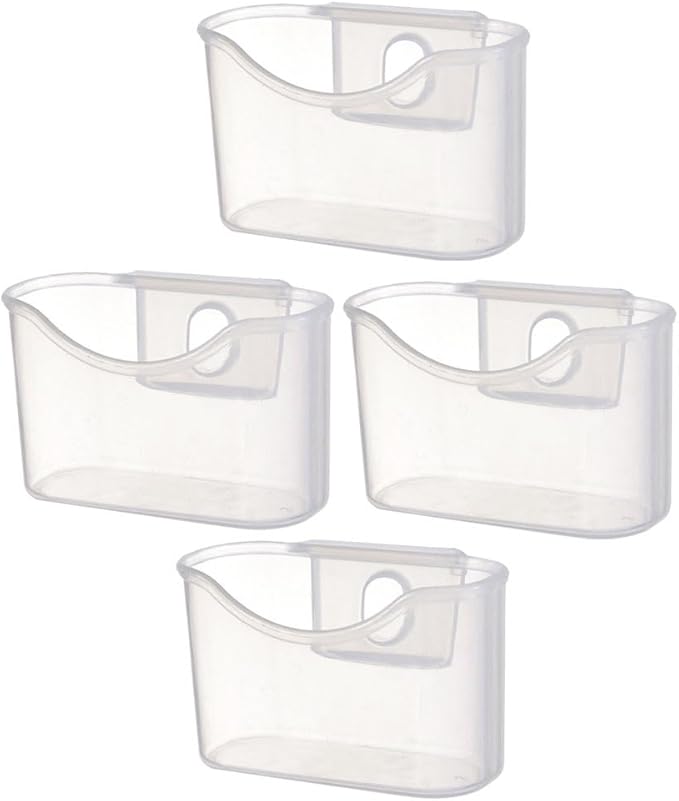VOSAREA 4pcs Box Storage Box Refrigerator Hanging Rack Refrigerator Drawers Can Organizer for Refrigerator Fridge Drawer Organizer Fridge Storage Shelf Mini Fridge Food Box Small Pp Office