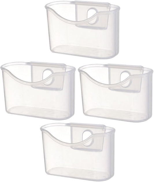 VOSAREA 4pcs Box Storage Box Refrigerator Hanging Rack Refrigerator Drawers Can Organizer for Refrigerator Fridge Drawer Organizer Fridge Storage Shelf Mini Fridge Food Box Small Pp Office