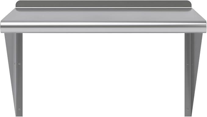 AmGood 24" Long X 24" Deep Stainless Steel Wall Shelf | NSF | Appliance & Equipment Metal Shelving | Kitchen, Restaurant, Garage, Laundry, Utility Room