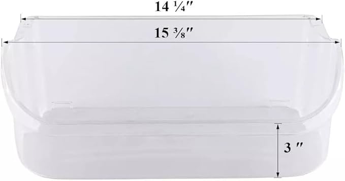 240356402 Gallon Door Bin Shelf - for Frigidaire Refrigerator Door shelves - Fridge door condiments beverages organizer - Refrigerator door Shelf replacement - Fridge plastic shelves Bin - W 15-3/8 in