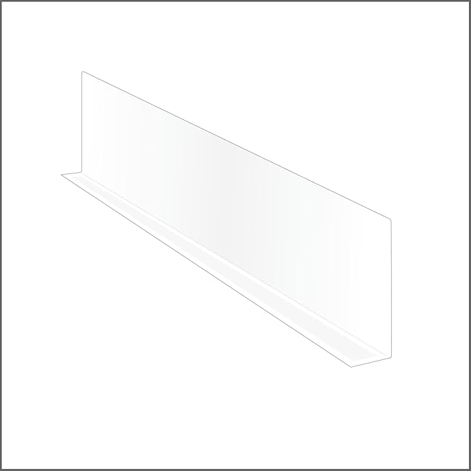 Clear Plastic Shelf Divider 3" H x 9-9/16" L with Adhesive Mount by ClipStrip | 20 mil Thick | Crystal Clear PVC Retail Shelf Separator | Item SD-3010, Pack of 50