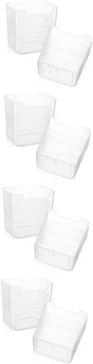 OUNONA 8pcs Translucent Refrigerator Organizer Bins Storage Box for Fridge Door for Vegetables Fruits and Drinks for Enhanced Space Utilization