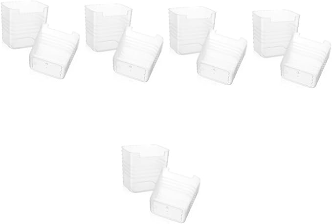 ULTECHNOVO 10pcs Refrigerator Storage Box Hanging Organizer Bins for Condiments Fruits and Vegetables Space-Saving Kitchen Accessory for Organized Fridge