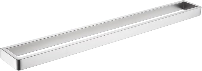 Angle Simple Towel Bar Brushed Nickel, SUS 304 Bath Towel Rack Holder for Bathroom Wall Mounted Storage Rail, 22.76"