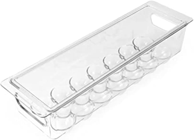 Copco Egg Fridge Bin, 16.5 x 4.7 x 4.2-Inch, Clear