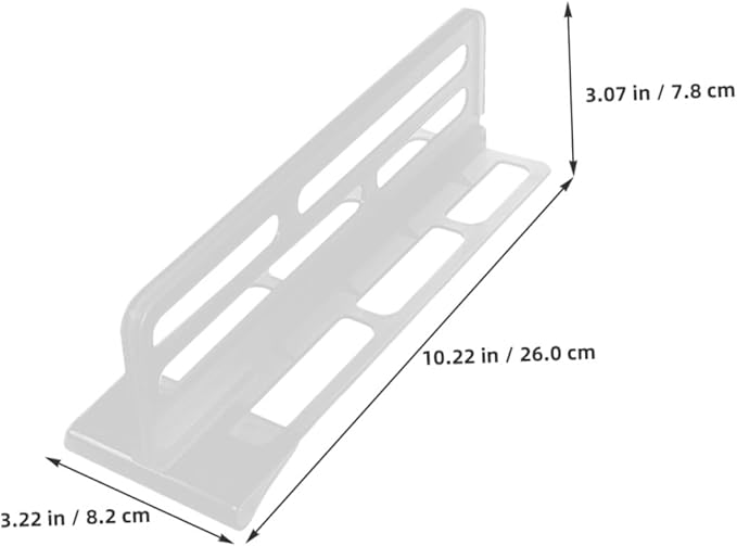 6pcs Refrigerator Dividers 26cm Adjustable Fridge Compartment Organizers Plastic Clip-on Food Separators for Home Kitchen Storage and Fridge Classification