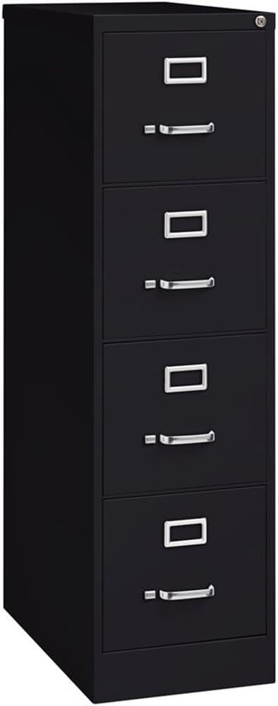 Hirsh Industries 26.5" Deep Commercial 4 Drawer Letter Size High Side Vertical File Cabinet