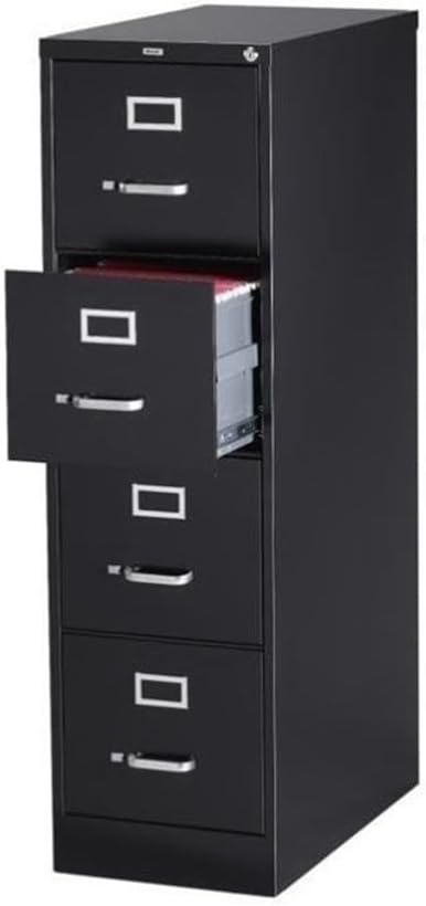 Hirsh Industries 26.5" Deep Commercial 4 Drawer Letter Size High Side Vertical File Cabinet