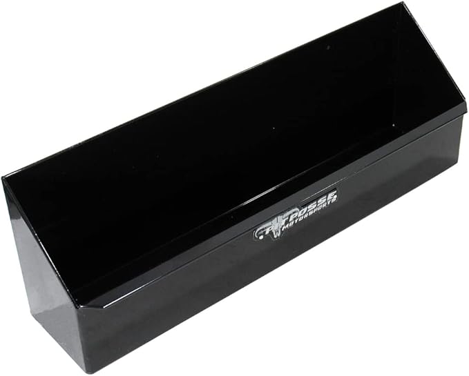 Pit Posse 566BK 6 Mount Aerosol Shelf Rack Garage Trailer Holder Storage Organizer - Made in USA - Aluminum Shop Cabinet Enclosed Race Trailer - Holds 6 Aerosol Cans - Automotive Accessories (Black)