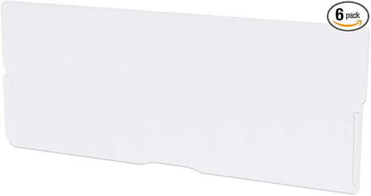 Akro-Mils 40717 Length Dividers for Plastic Storage Hardware and Craft Cabinet Large Drawers, (6-Pack), Clear