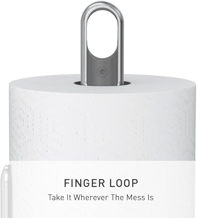 simplehuman Standing Paper Towel Holder with Spray Pump, Brushed Stainless Steel