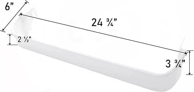 240338001 Top Door Bin - for Frigidaire Refrigerator Door shelves - Fridge door condiments beverages organizer - Refrigerator door bin replacement - Fridge plastic shelves bin - W 24-3/4 in