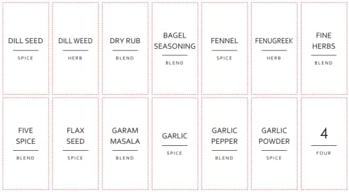 Talented Kitchen Spice Labels for Jars - 140-Pack, 1.25 x 2.5 in, Gold Matte Vinyl - Water-Resistant & Easy Peel & Stick - Kitchen & Pantry Organization - Spice Jar Labels Gold