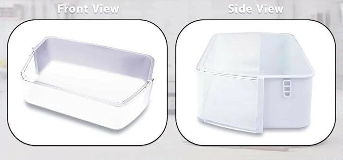 DA97-12650A Right Door Shelf Bin - for SAMSUNG Refrigerator Door shelves - Fridge door condiments beverages organizer - Refrigerator door bin replacement - Fridge plastic shelves bin - W 13-3/4 in