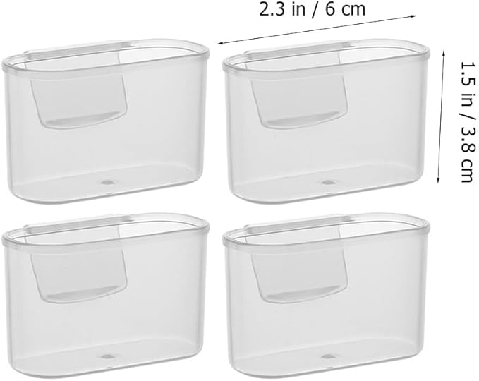 4pcs Refrigerator Side Door Box Refrigerator Side Door Hanging Organizer Snack Rack Organizer Spices mini food containers Fridge Sauce Bag Organizer pp desktop storage box