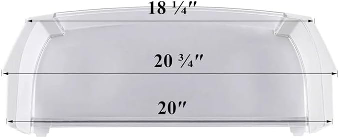 WR71X10427 Door Gallon Bin - for GE Refrigerator Door shelves - Fridge door condiments beverages organizer - Refrigerator door bin replacement - Fridge plastic shelves bin - W 20 in