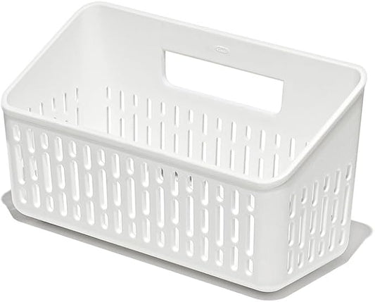 OXO Good Grips Produce Saver – Crisper Basket, 4.15 x 9.2 x 5.05 in, White