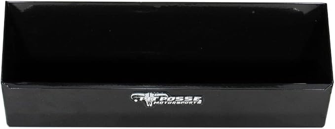 Pit Posse 566BK 6 Mount Aerosol Shelf Rack Garage Trailer Holder Storage Organizer - Made in USA - Aluminum Shop Cabinet Enclosed Race Trailer - Holds 6 Aerosol Cans - Automotive Accessories (Black)