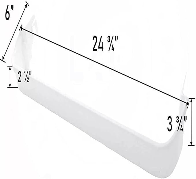 240338001 Top Door Bin - for Frigidaire Refrigerator Door shelves - Fridge door condiments beverages organizer - Refrigerator door bin replacement - Fridge plastic shelves bin - W 24-3/4 in