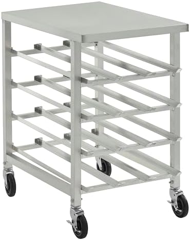 Half Size Mobile Aluminum Commercial Can Rack – Fully Welded (32L-038)