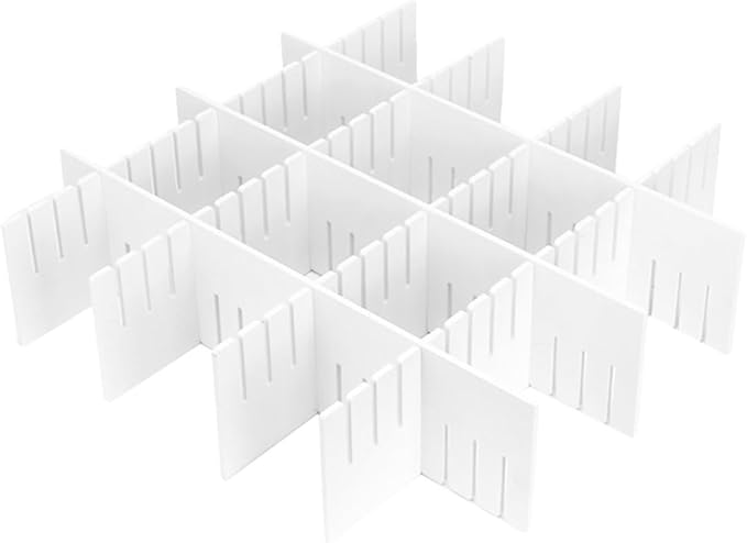 Sturdy Drawer Partition Boards 7 Pack Bamboo Material Home Dorm Organization Storage